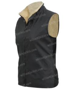 Buy Teeter Grey Shearling Denim Vest