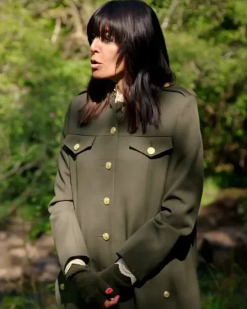 The Traitors Claudia Winkleman Green Coat - Image 4