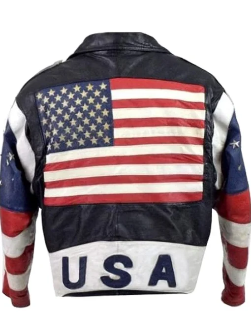 Buy USA Brando Vintage 80s Stars Studded Bomber Jacket