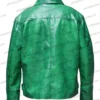 Chloe Sullivan Smallville Green Leather Jacket Back