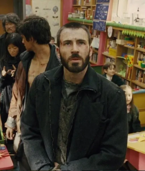 Chris Evans Snowpiercer Curtis Everett Black Coat