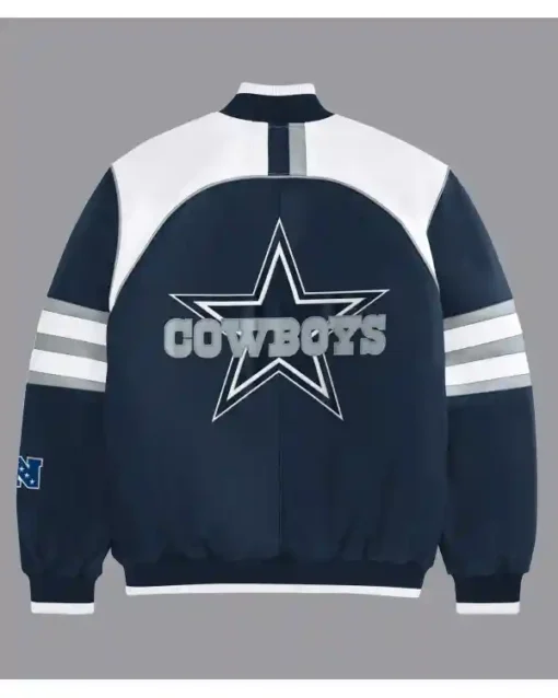 Dallas Cowboys Leather Jacket Back