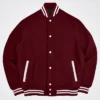 Dark Maroon Varsity Jacket