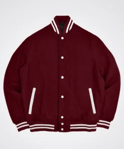 Dark Maroon Varsity Jacket