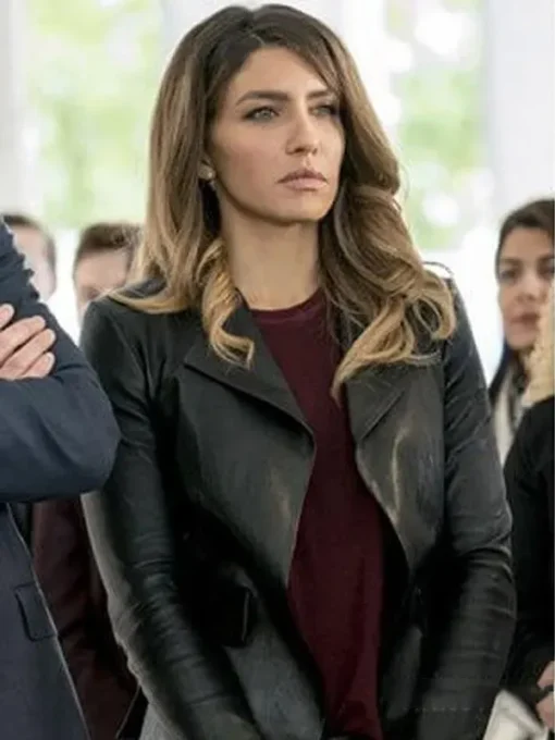 Dinah Drake Arrow TV Series Black Drape Jacket