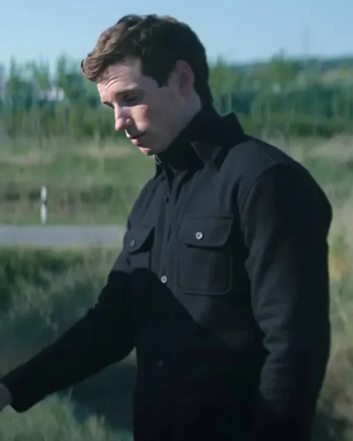 Eddie Redmayne The Day Of The Jackal Black Jacket