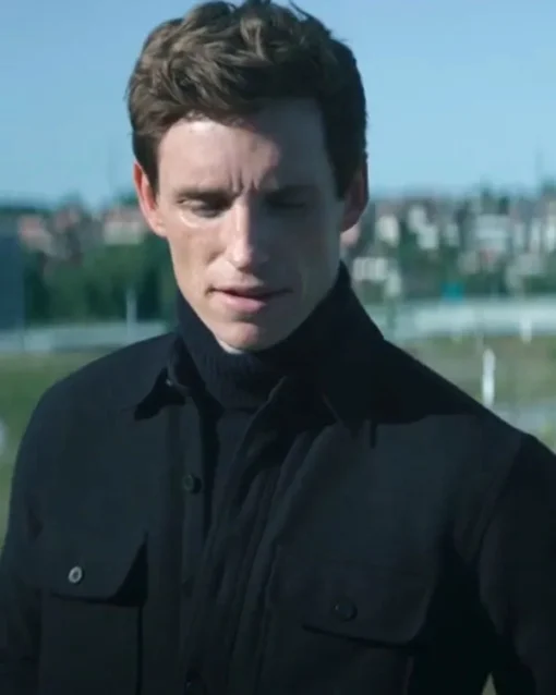 Eddie Redmayne The Day Of The Jackal Black Jacket For Sale