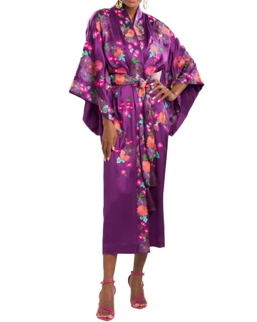 Embroidered-Kimono-Robe-For-Womens