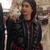 Emily in Paris S04 Floral Cape Coat Seeing