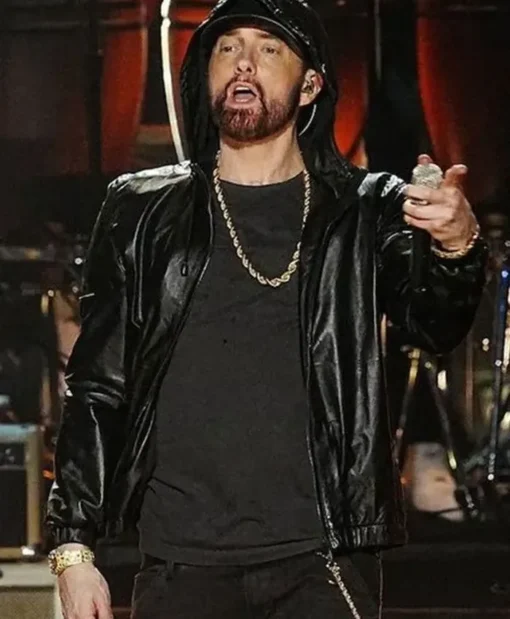 Eminem Rock And Roll Hall of Fame Leather Jacket