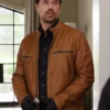 Found S02 Mark Brett Dalton Brown Leather Jacket