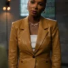 Found S02 Shanola Hampton Leather Blazer For Sale