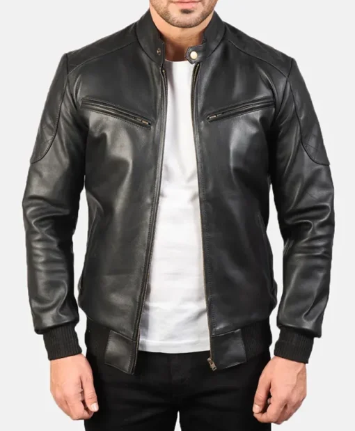 Full-Grain-Black-Cowhide-Leather-Jacket