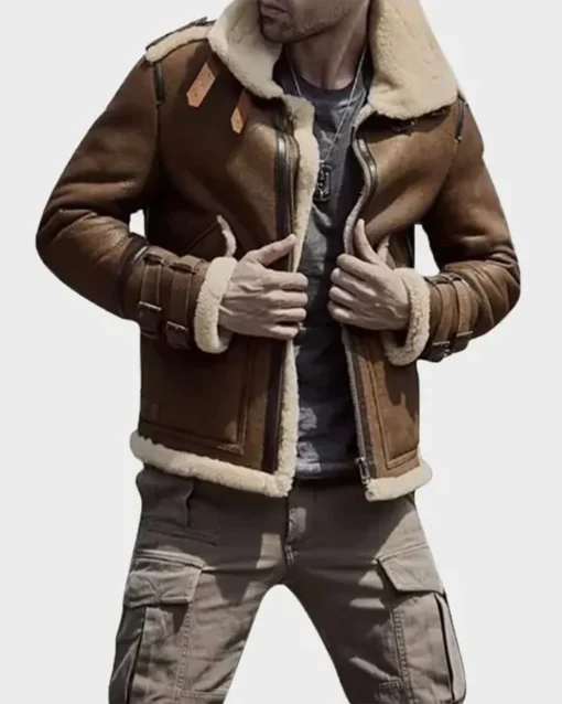 Harris-SF Flight Sheepskin Shearling Leather Jacket
