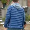 Joey McIntyre 2024 Blue Puffer Jacket Back