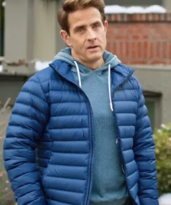 Joey McIntyre 2024 Blue Puffer Jacket Main