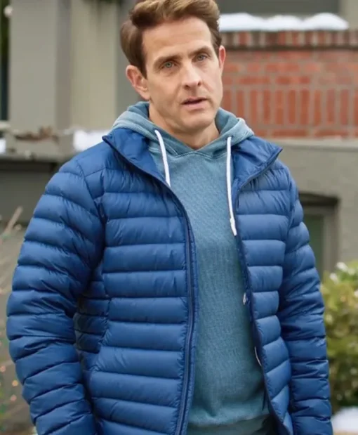 Joey McIntyre 2024 Blue Puffer Jacket Main