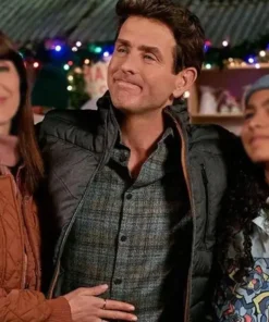 Joey McIntyre Jingle Bell Love Grey Jacket Collar