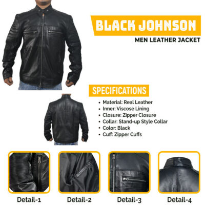 Johnson Black Leather Jacket