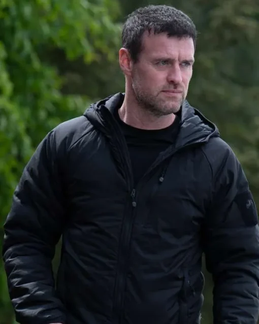 Jonas Armstrong After the Flood Black Hooded Jacket