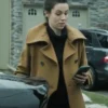 Kayla Craig Cross S01 Brown Coat Walking