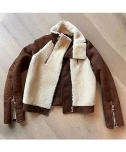 Kesun Lee Swiping America Sherpa Jacket Main