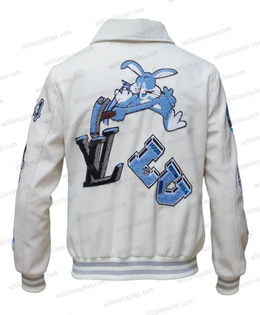 LV Multi-Patches Mixed Leather Varsity Blouson Back