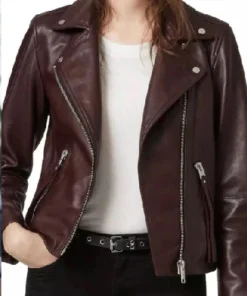 Lois Lane Superman and Lois S04 Brown Biker Jacket For Sale