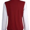 Maroon And Off White Varsity Jacket Back