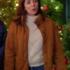 Michelle Morgan 2024 Brown Quilted Jacket Telling