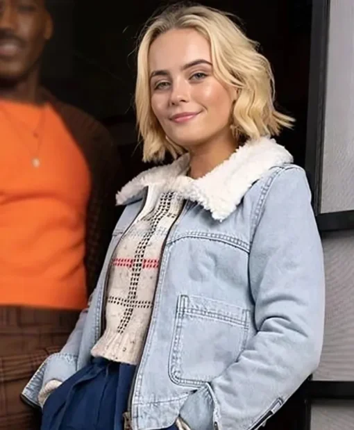 Millie Gibson Doctor Who Denim Sherpa Jacket