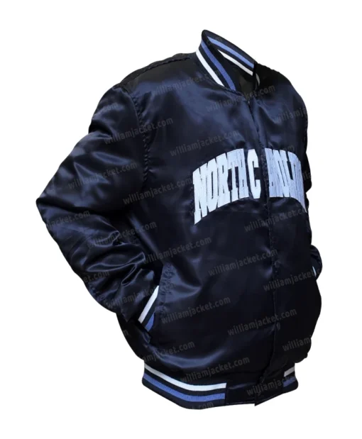 North-Carolina-Bomber-Black-Satin-Varsity-Jacket-Available-For-Purchase