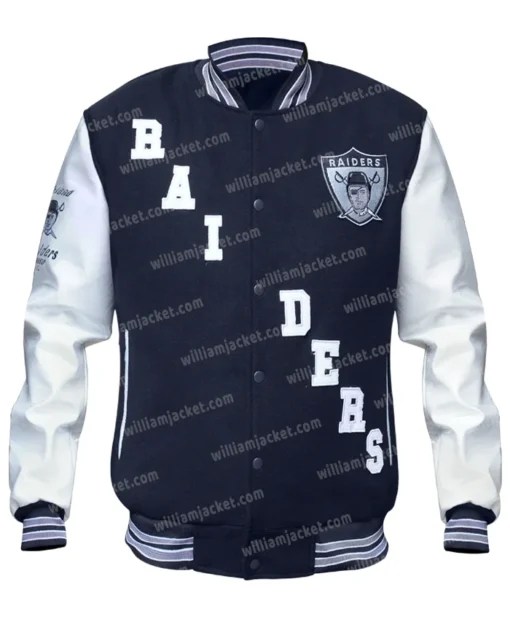 Oakland Raiders Letterman Varsity Jacket Main