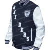 Oakland Raiders Letterman Varsity Jacket Righht