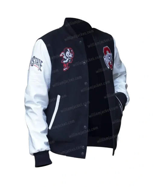 Ohio State Black Varsity Jacket Left