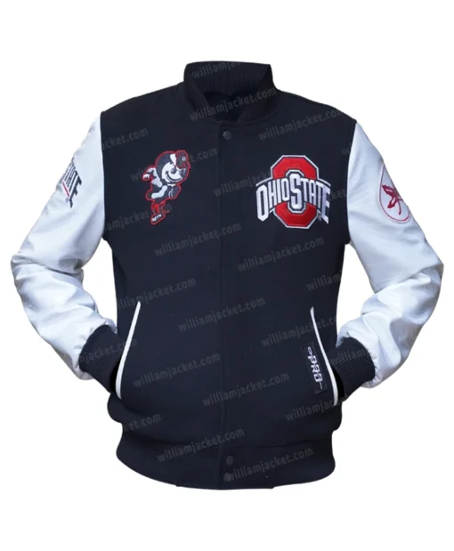 Ohio State Black Varsity Jacket Second