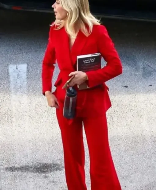 Pain Hustlers 2023 Emily Blunt Red Suit