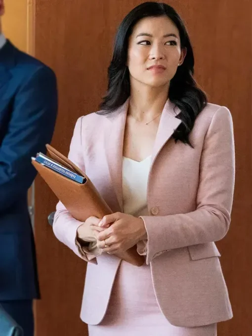 Partner Track Ingrid Yun Pink Blazer