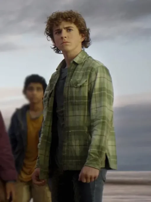 Percy Jackson and the Olympians Walker Scobell Plaid Jacket - Image 2