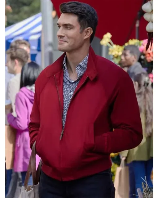 Peter Porte Notes of Autumn Red Zip Jacket