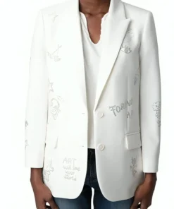 Purchase Elsbeth 2024 Ciara Renée White Embellished Blazer