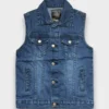 Purchase Sleeveless Denim Jacket