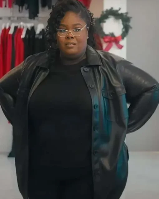 Raven Goodwin Style Me for Christmas Leather Jacket