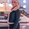 Ruby Sunday Doctor Who S14 Black Shearling Jacket One Time