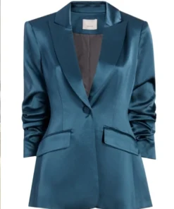 Shop Fiona Cook Days Of Our Lives Blue Satin Blazer