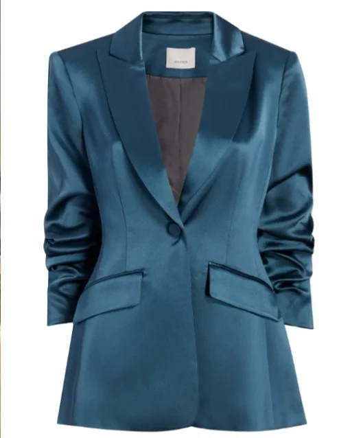 Shop Fiona Cook Days Of Our Lives Blue Satin Blazer