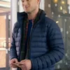 Shop Holiday Mismatch Jon Mclaren Blue Puffer Jacket