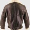 Shop Thomas SF Shearling Sheepskin Brown Leather Jacket