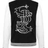 Shop Tokyo Revengers Black Dragon Wool Varsity Jacket