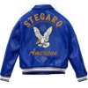 Stegaro American Blue Studded Leather Jacket